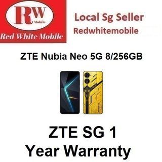 ZTE Nubia Neo 5G 8/256GB with Free $30 NTUC Voucher-ZTE SG 1 Year Warranty