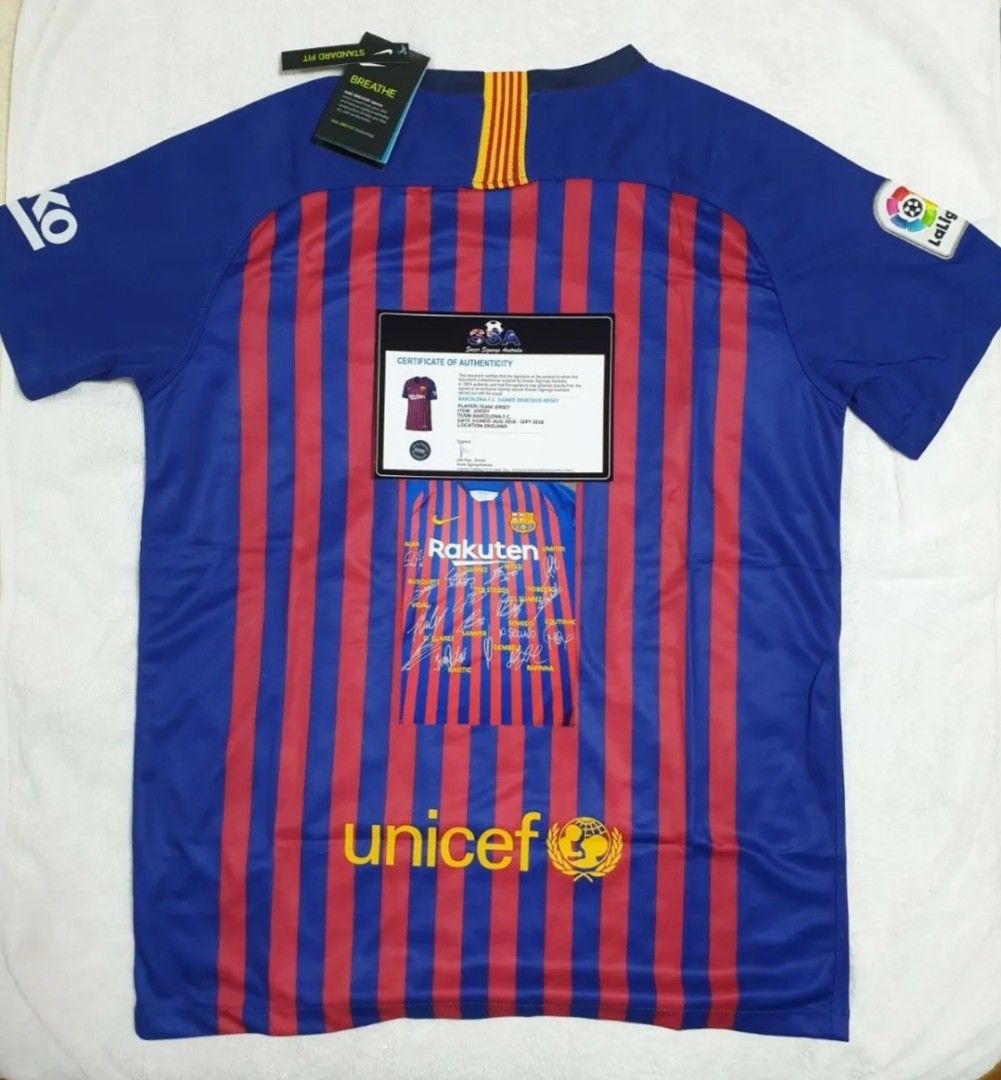 Barcelona commemorative jersey on sale