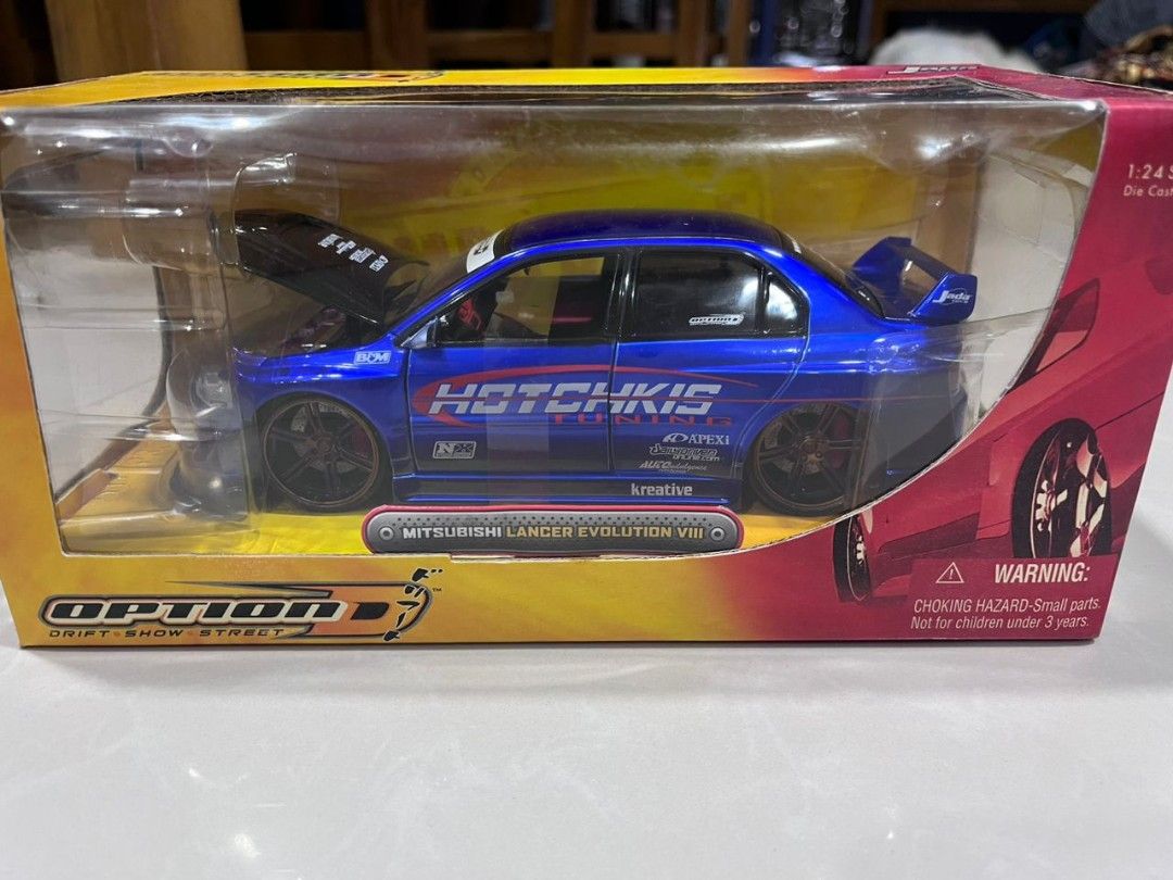 1 24 Mitsubishi Lancer Evolution VIII Option D by Jada Toys