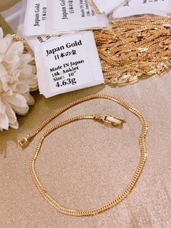 18K Japan Gold Anklet