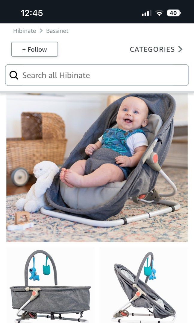 Hibinate baby swing top