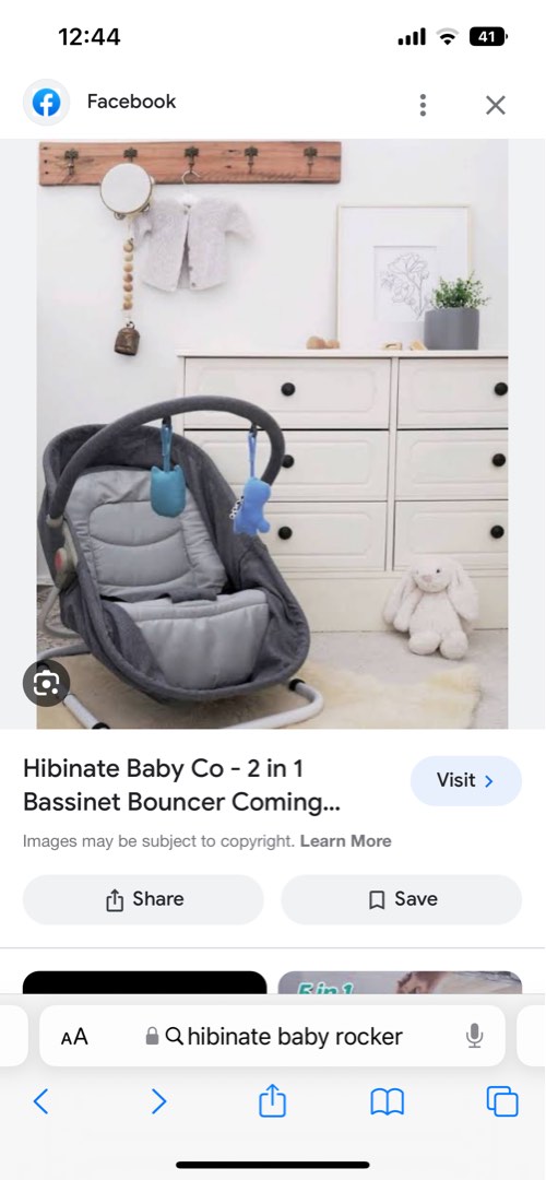 Hibinate baby shop bassinet and bouncer