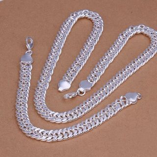 925銀 男裝手鍊 頸鏈 925 標誌✅ 925 Silver Necklace Bracelet with mark 防敏感,不掉色,全新有盒包埋免費郵寄❤️ No Fade no itchy,new with box and free post64194999300610110