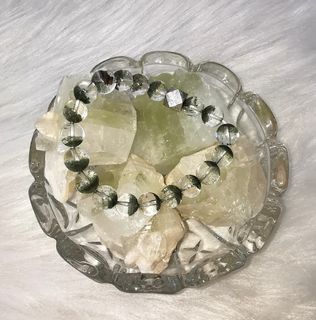 đ„Raređ„ Green Extra Large Tooth Diamond Cat's Eye Stone Wealth Bowl / Demagnetization Bowl Set (with Glass Bowl)64238735326723110