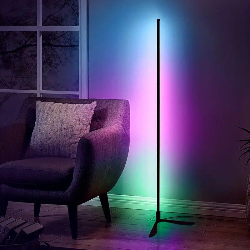 Modern LED Corner Floor Lamp Atmosphere Lamps Standing Lights