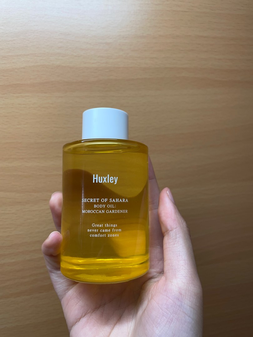 圓佑代言 韓國 Huxley 身體油 body oil, 香水、美妝、保養, 身體清潔保養, 身體護理在旋轉拍賣