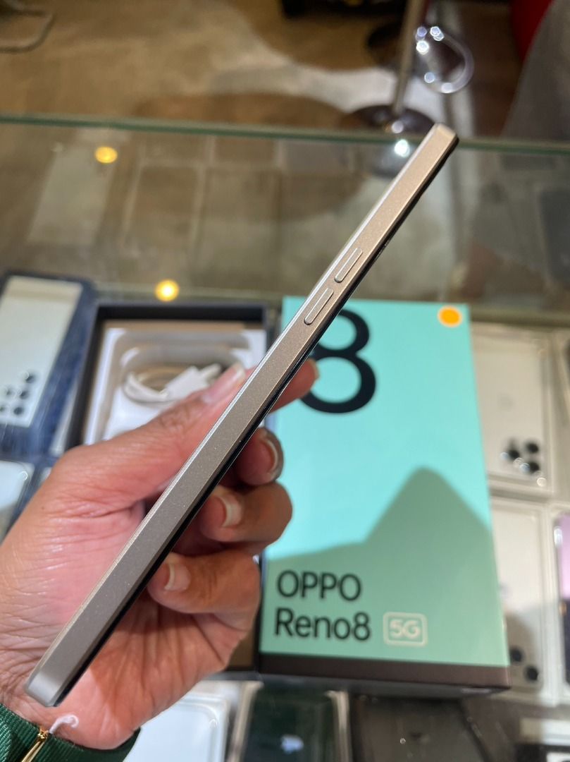 【保固內 盒裝】OPPO Reno8 5G (8GB/256GB) 6.4吋 CPH2359 晨曦金 有實體店面 可面交 2386, 手機及 ...