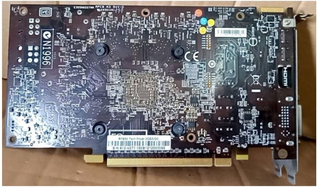 微星 (R7850 Twin Frozr 2GD5/OC) (MS-V273) PCIE 二手顯示卡, 電腦＆科技, 桌上電腦 - Carousell