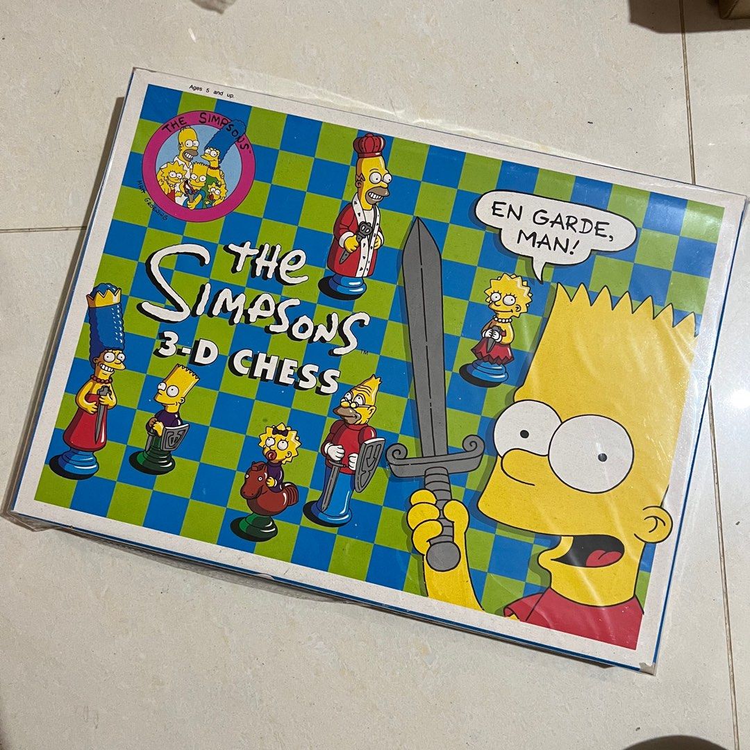 阿森一族棋the simpsons 3d chess, 興趣及遊戲, 玩具& 遊戲類- Carousell