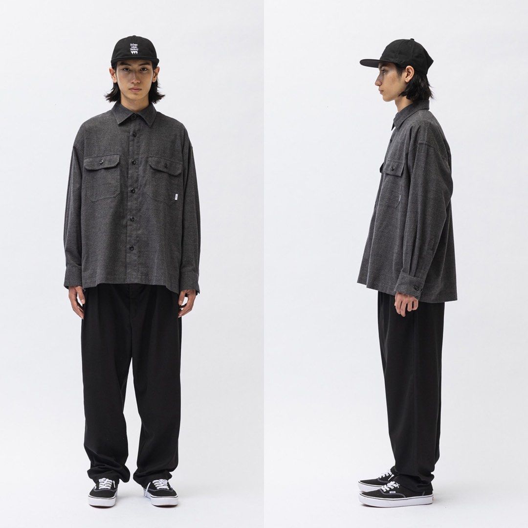 安い 価格23 aw WTAPS OBJ 03 / LS / COTTON. 黒 XL - トップス