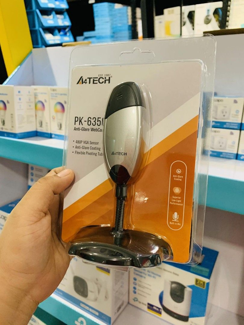 A4Tech PK-635G 480P Anti Glare Web Camera with Mic (Category: Webcams) located in Makati City. Submitted by techubstoreandaccessories (Listing ID 1262976785, Image 2). Description: A4Tech PK-635G 480P Anti Glare Web Camera with Mic On Hand Ready to Ship/Pick-Up‼️ DETAILS: ✅Actual Picture Posted. ✅BRAND NEW & ORIGINAL. ✅7 Days Replacement for Factory Defects and 1year Limited Warranty. (Terms and conditions apply). ✅With Sales Invoice (BIR REGISTE