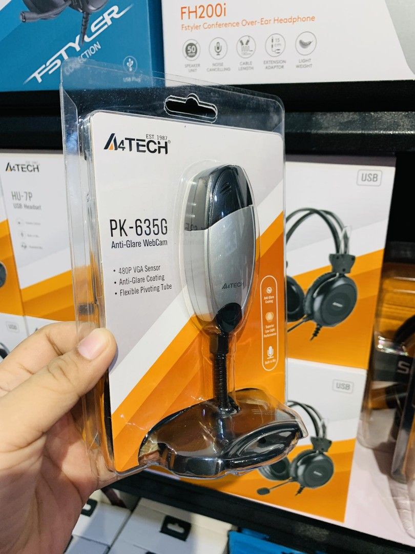 A4Tech PK-635G 480P Anti Glare Web Camera with Mic (Category: Webcams) located in Makati City. Submitted by techubstoreandaccessories (Listing ID 1262976785, Image 3). Description: A4Tech PK-635G 480P Anti Glare Web Camera with Mic On Hand Ready to Ship/Pick-Up‼️ DETAILS: ✅Actual Picture Posted. ✅BRAND NEW & ORIGINAL. ✅7 Days Replacement for Factory Defects and 1year Limited Warranty. (Terms and conditions apply). ✅With Sales Invoice (BIR REGISTE