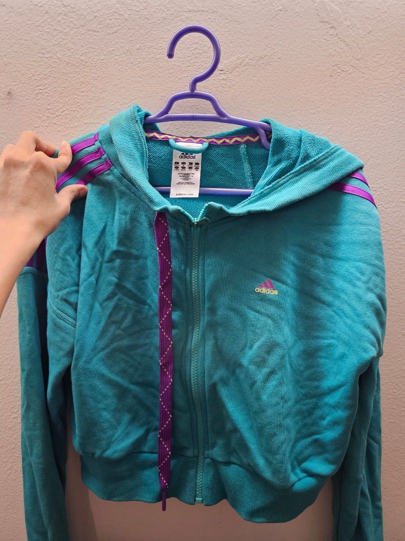 Adidas green ladies hoodie hot sale
