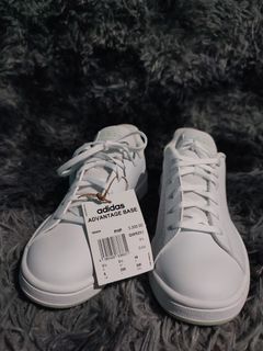 White Adidas  Advantage Base Shoes