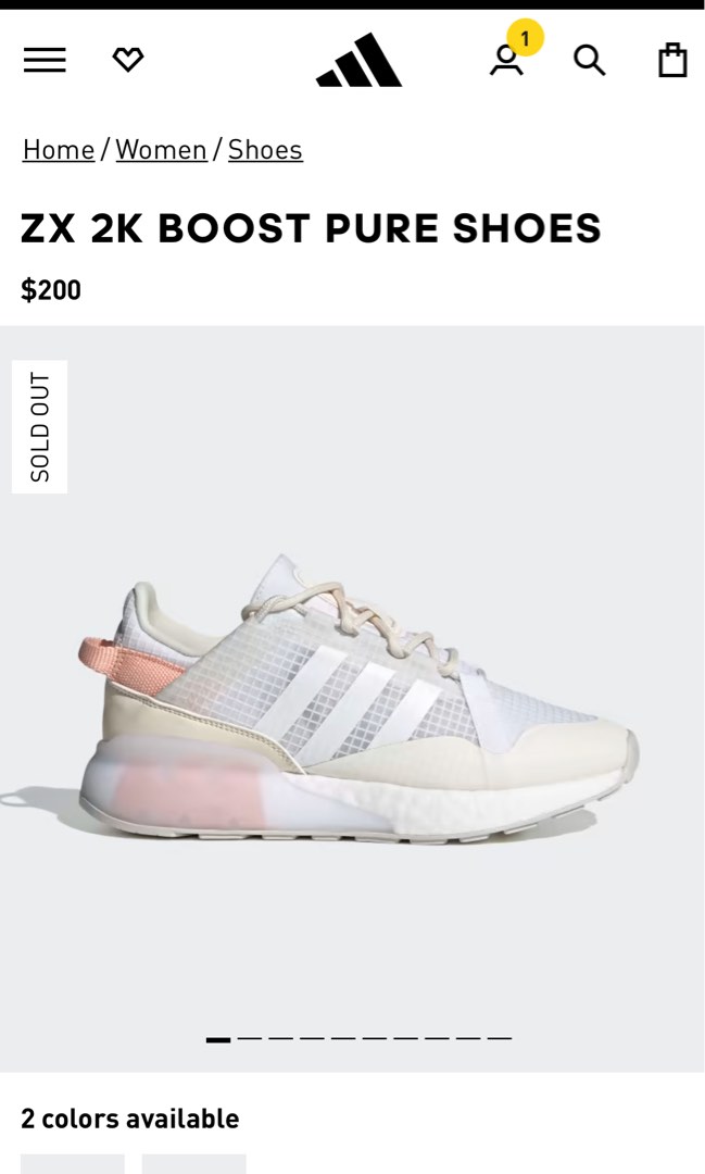 Adidas ZX 2K Boost Pure Shoes