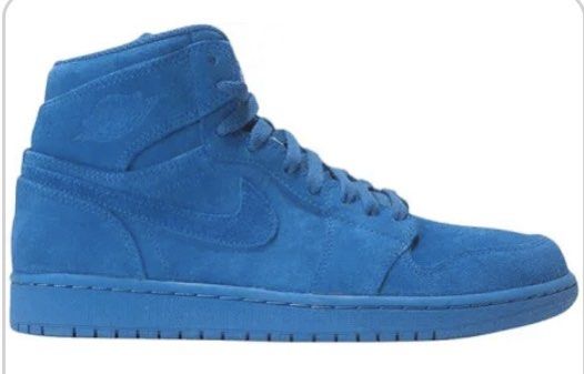 Blue suede jordan 1 clearance