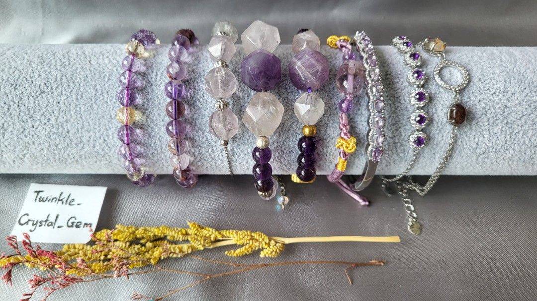 Purple gem bracelet online