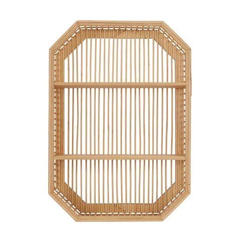 Anko by Kmart Australia Geo Wooden Rattan Hanging Wall Shelves Shelf ...