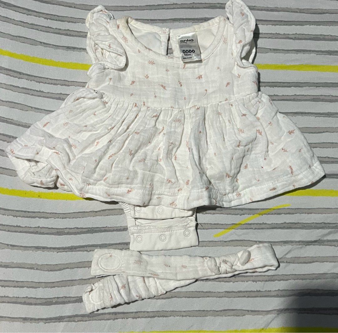 Anko newborn dress (Category: Babies & Kids Fashion) located in Imus. Submitted by loveforseconds (Listing ID 1262991662, Image 1). Description: Anko baby dress Size: Newborn to 3 months Shipping c/o buyer Location: Imus Mode of Payment: GCASH No COD, No Shopee Check out RFS: outgrown.