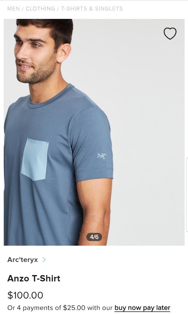 Arcteryx Anzo pocket tee