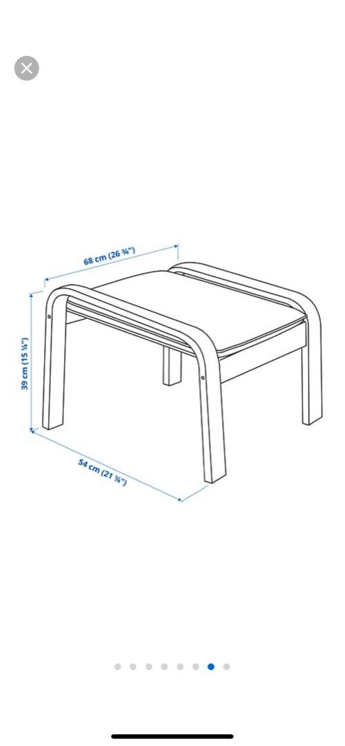 Armchair and footstool PO NG IKEA Armchair and footstool