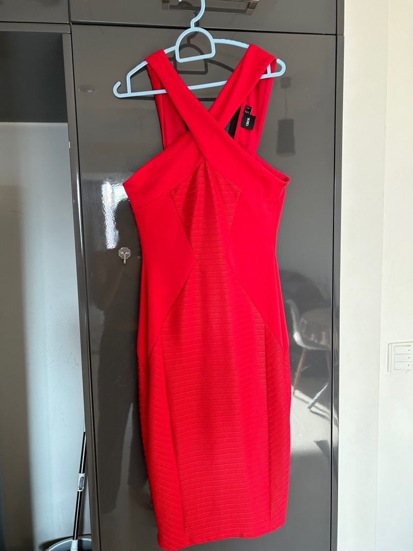 ASOS Red Bodycon Dress Women s Fashion Dresses Sets Dresses