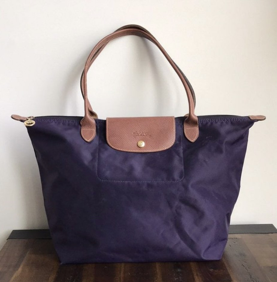 Authentic Longchamp LE PLIAGE Large in Bilberry Women s Fashion