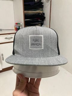 Authentic RVCA Gray Trucker Cap for Men’s Mid fit on tag Snapback