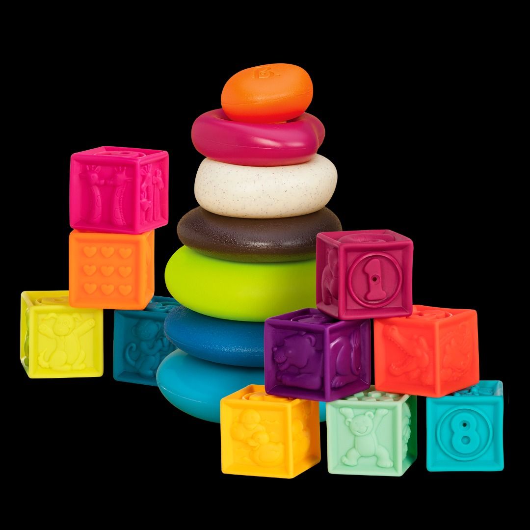 B. Toys by Battat One Two Squeeze Skipping Stones Set Baby