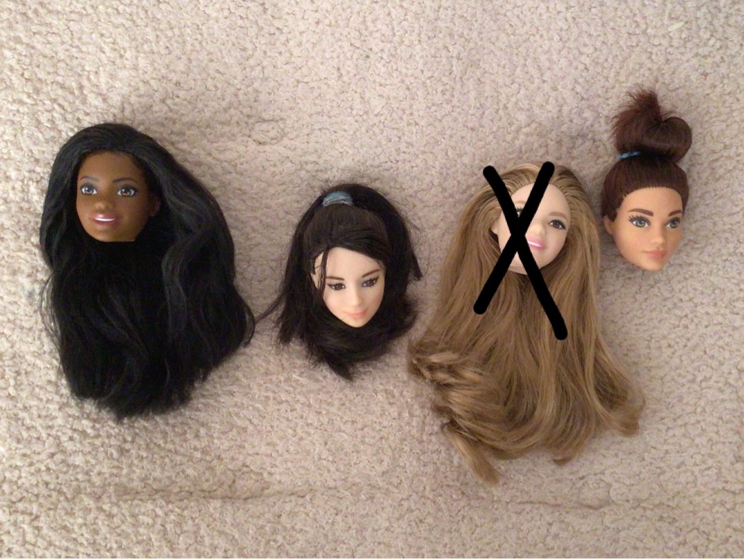 Barbie doll heads rare face sculpts fashionista, Hobbies & Toys, Toys