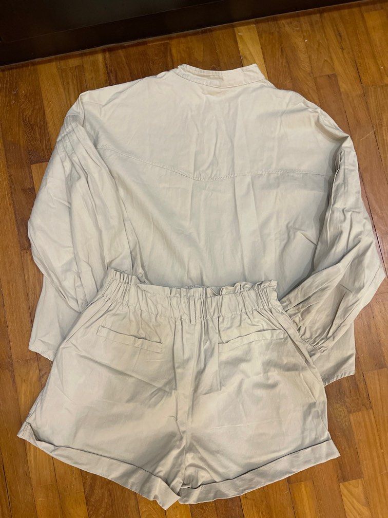Buy MxS White Scuba Embellished Jacket And Pant Set Online | Aza Fashions