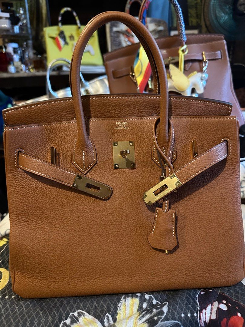 Sold at Auction: Hermes 30cm Birkin in Brown Ostrich Leather GHW