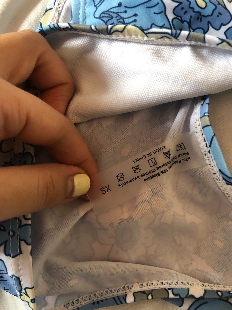Blue Floral Swimsuit (Category: Bikinis & Swimsuits) located in Quezon City. Submitted by e-thrift (Listing ID 1262959841, Image 3). Description: .