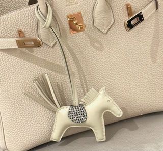 [Super Rare] Hermes Rodeo Pegasus Touch MM Alligator So-White Craie Benton  Nata