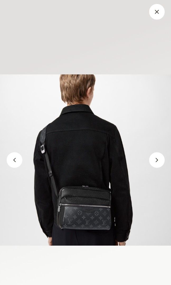 Authenticated Used Louis Vuitton shoulder bag outdoor PM M30233 leather  canvas noir black men's LOUIS VUITTON K21001106 