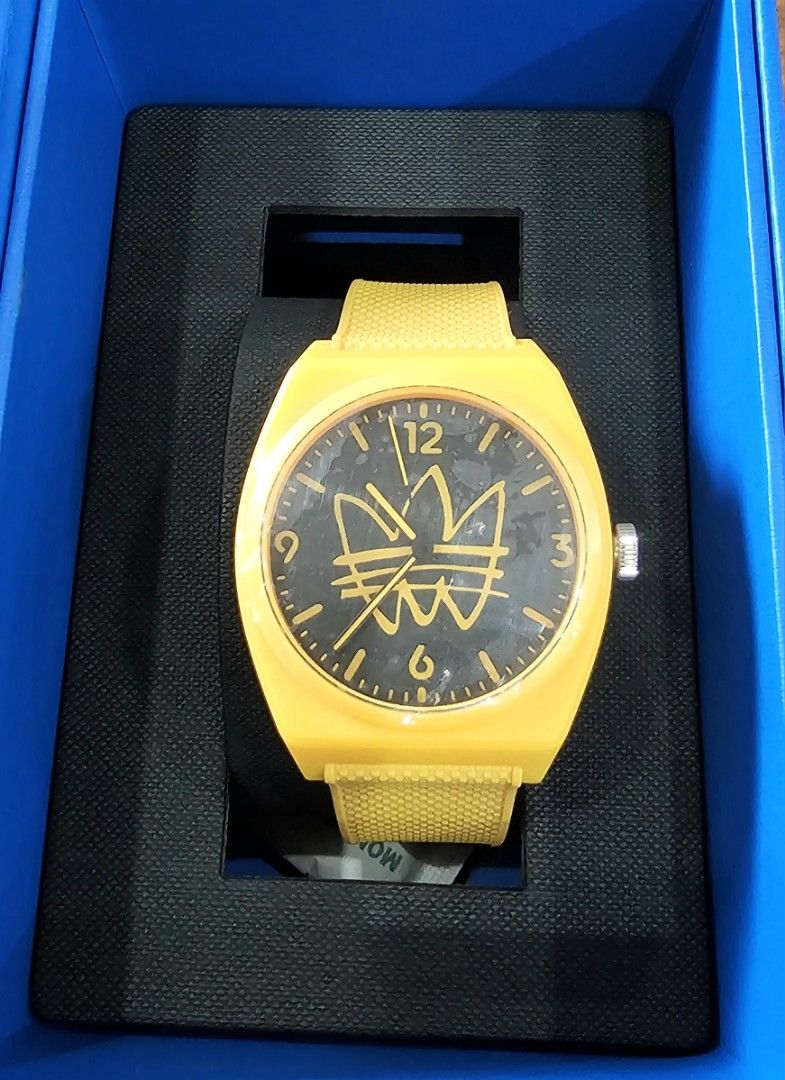 Adidas new arrivals yellow watch