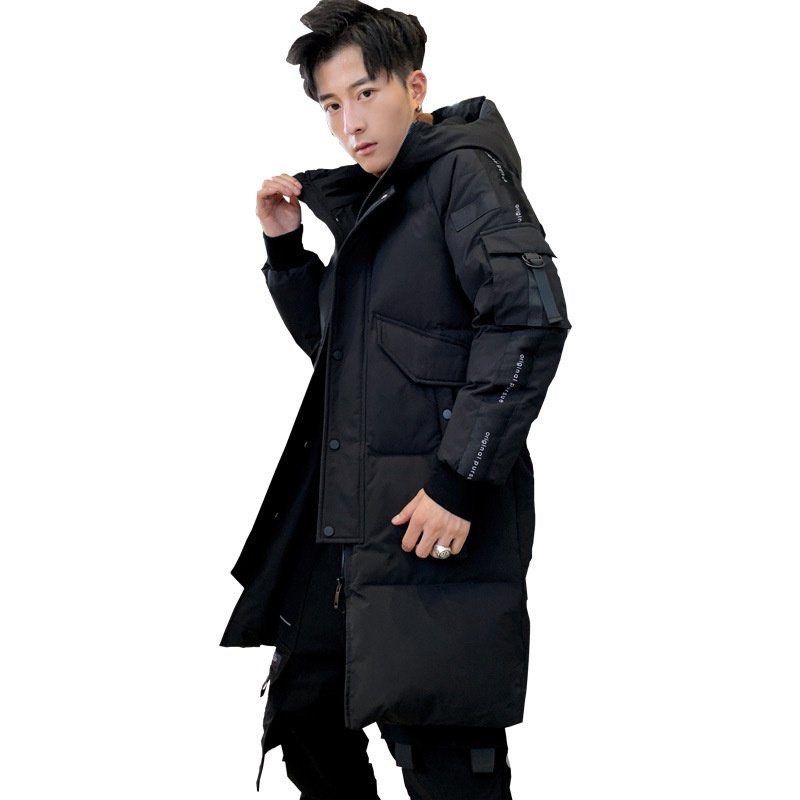 Mens big discount fur hood coat