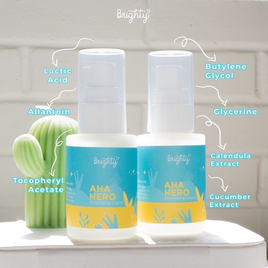 BRIGHTY - AHA HERO Exfoliating Liquid, Kesehatan & Kecantikan, Kulit ...