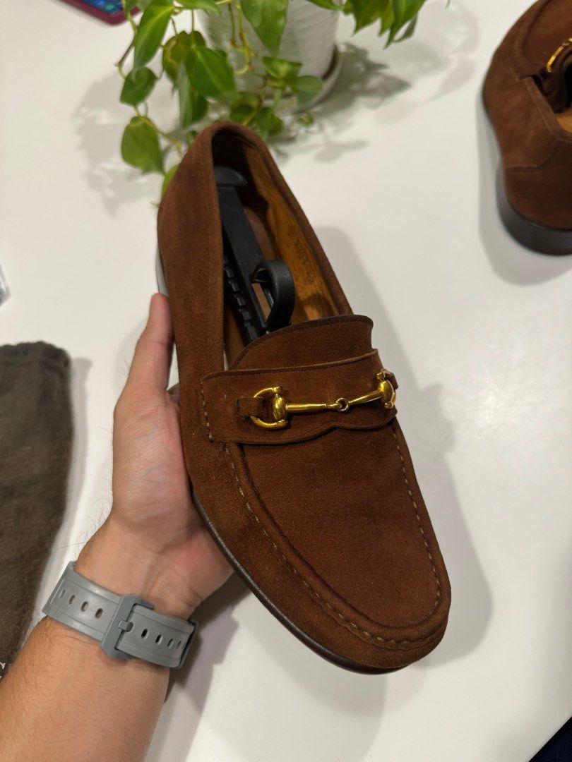Bruno magli suede sales loafers