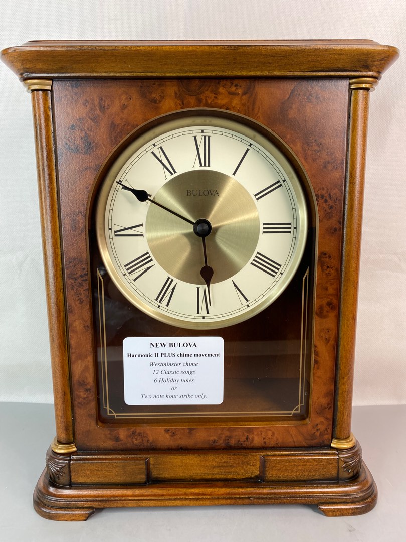 Bulova B1860 Quartz Mantel Clock, Furniture & Home Living, Home Decor