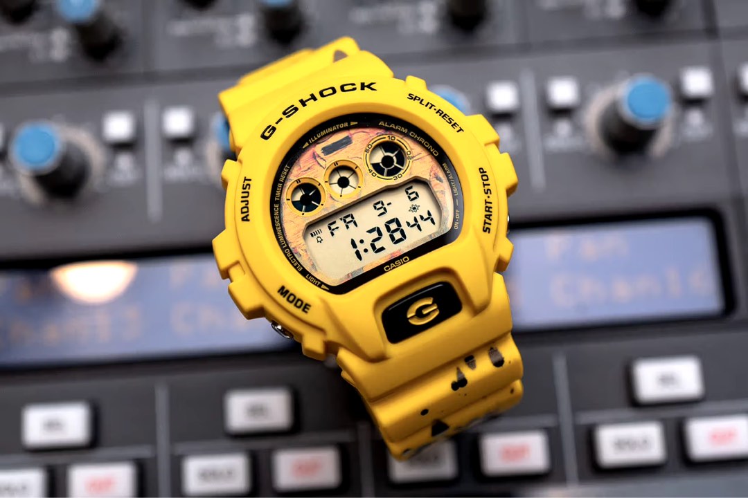 美品 カシオ 腕時計 エドシーラン G-SHOCK DW-6900ES23C クオーツ  