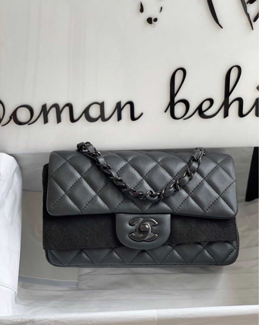 Chanel So Black Mini Rectangular black lambskin