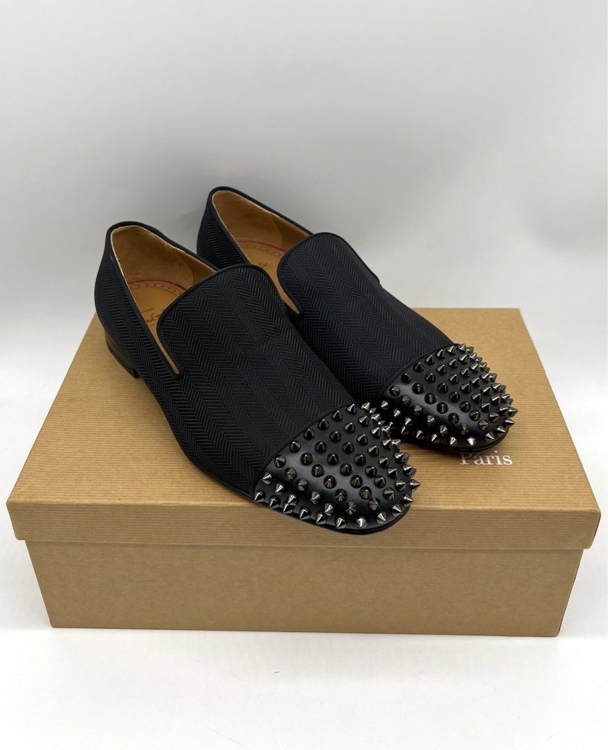 Christian Louboutin Spooky Black Loafers New