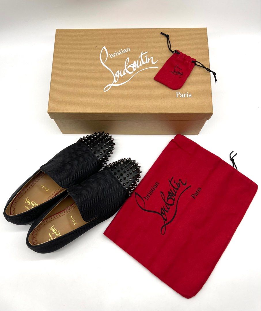Christian Louboutin Spooky Black Loafers New