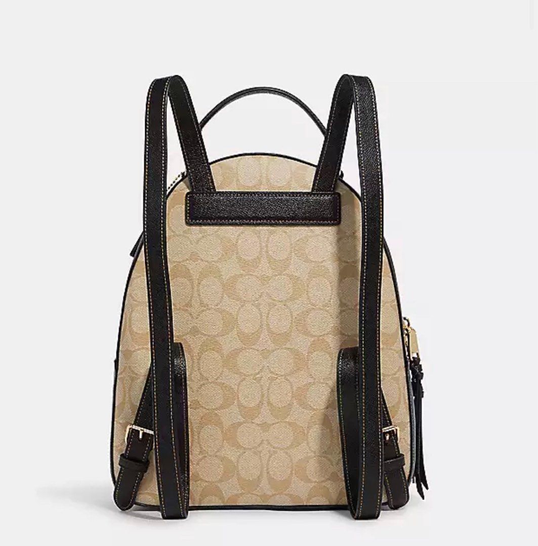 Coach Signature Jordyn Black Backpack (Category: Luxury Bags & Wallets) located in Mandaluyong City. Submitted by Mshy09 (Listing ID 1262878887, Image 3). Description: Original Coach Backpack Moneyback guarantee. All items from US. RFS: selling low for medical expenses.
