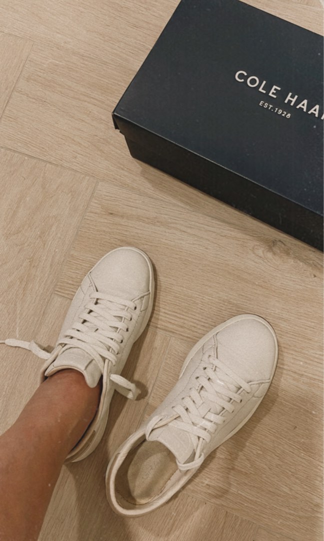 COLE HAAN WHITE SNEAKERS Grand pro, Women's Fashion, Footwear, Sneakers