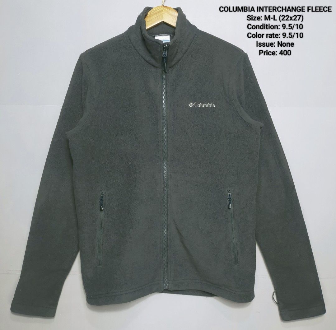 2000'S Columbia INTERCHANGE Fleece Jacket, Women's, Size XL polyester white type Vintage Second Hand