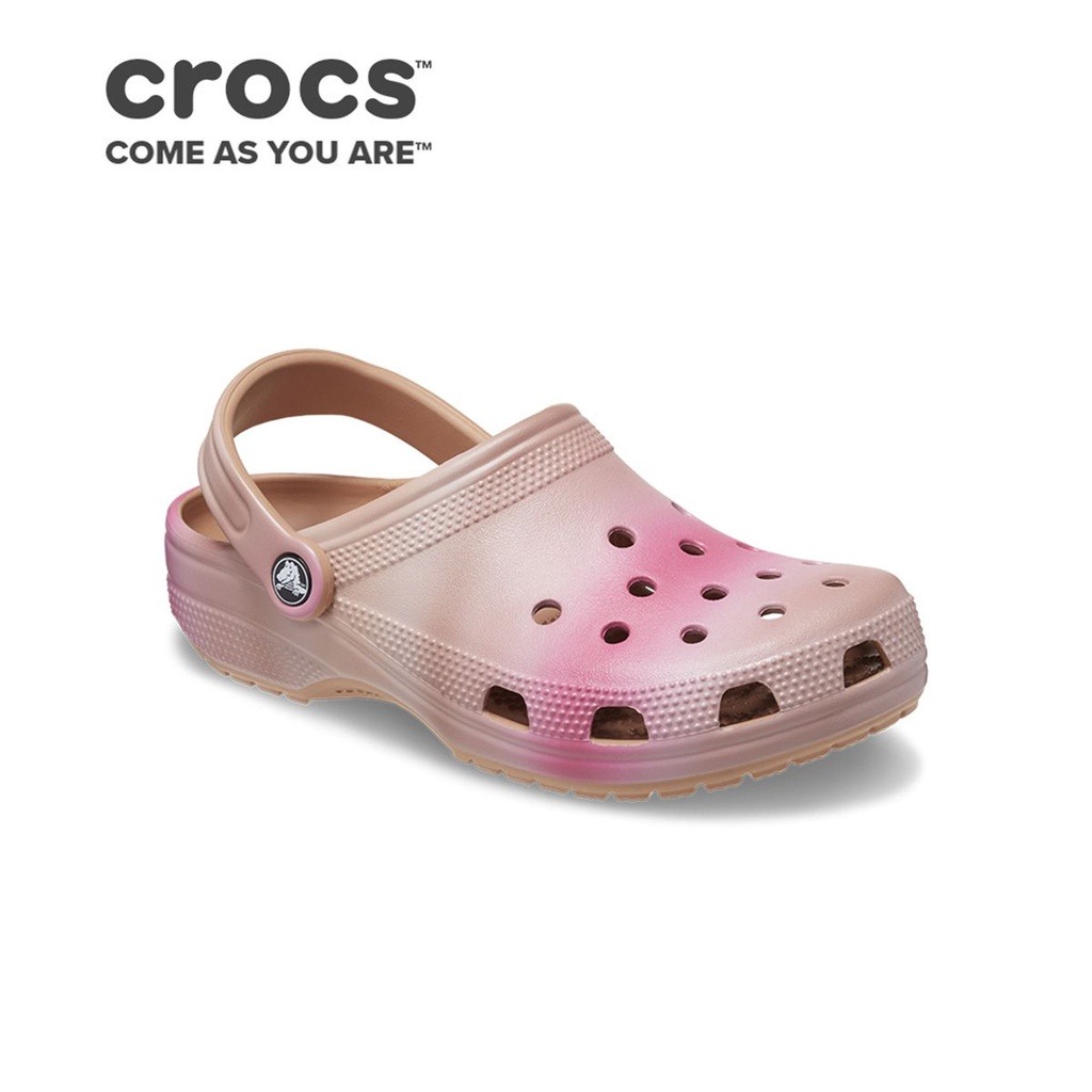 Crocs Classic Color Dip Clog (Bone Multi, Cork Multi), Women's Fashion ...