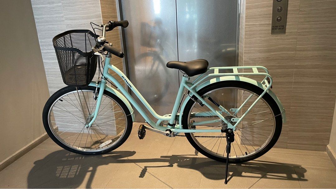 Decathlon city bike cheap mint