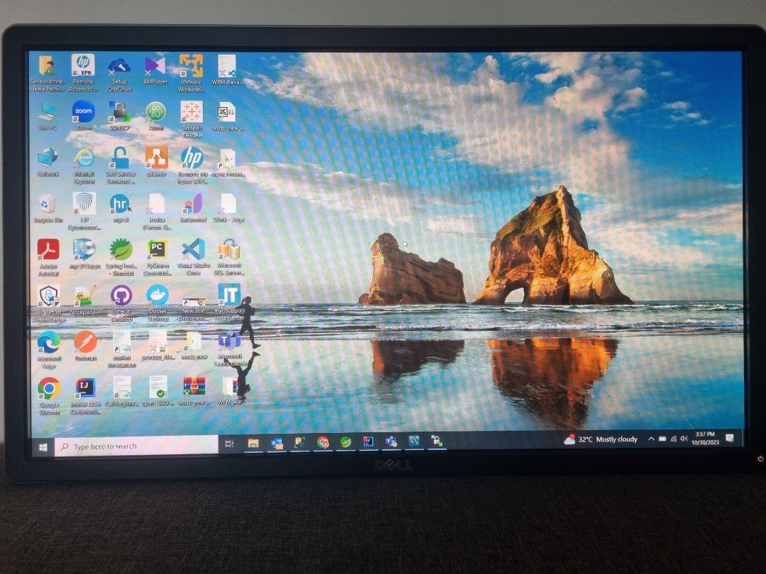 Dell full hd monitor without stand, Computers & Tech, Parts